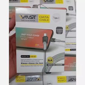 تصویر کابل سوپر فست شارژ VSMART تایپ سی VS-67 جدید 