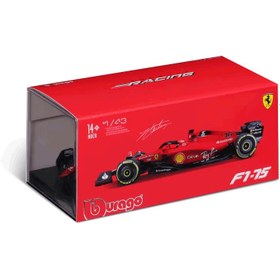 تصویر ماکت بوراگو فراری F1-75 شماره 16 مقیاس 1:43 Bburago Ferrari 