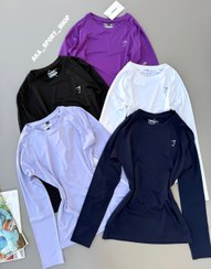 تصویر تیشرت آستین بلند سوزنی GYM SHARK 