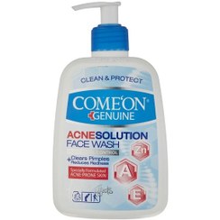 تصویر ژل شست و شوی صورت کامان با خاصیت ضد آلودگی مدل Acne Solution حجم 500 میلی لیتر comeon