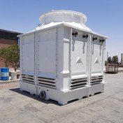 تصویر برج خنک کننده فایبرگلاس ۱۰۰ تن تبرید 