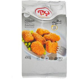 تصویر ناگت مرغ 70 درصد ب.آ مقدار 450 گرم B.A 70 Percent Chicken Nugget 450g