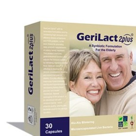 تصویر ژری لاکت تو پلاس (پروبیوتیک + پری بیوتیک) زیست تخمیر 30 کپسول Gerilact 2plus Zist Takhmir 30Caps