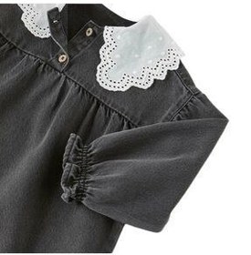 تصویر Kids لباس جین مشکی دخترانه 