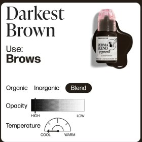 تصویر رنگ پرمابلند دارکستا براون DARKESTA BROWN 