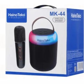 تصویر اسپیکر بلوتوثی قابل حمل Haino Teko مدل MK 44 به همراه میکروفون Haino Teko MK 44 speaker