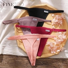 تصویر شورت زنانه فاین توو مدل استرینگ لامبادا کبریتی کد 2 G-strring-panty finetoo