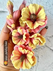 تصویر ست گل مالوا شامل پنج تکه 