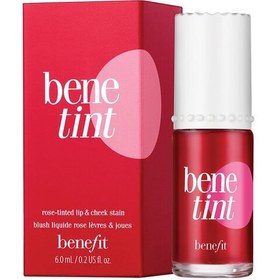 تصویر رژگونه و رژلب مایع Bene Tint بنفیت (6میل) Benefit Bene tint Lip &amp; Cheek Stain-6ml