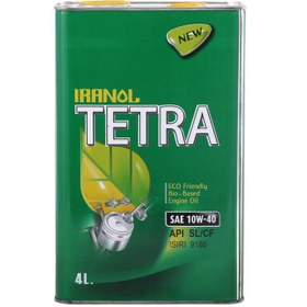 تصویر روغن موتور ایرانول TETRA 10w40 SL پایه گیاهی 