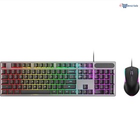 تصویر کیبورد و موس گیمینگ اچ پی مدل KM300F HP KM300F Wired Combo Gaming Keyboad And Mouse