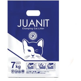 تصویر خاک گربه ژوانیت مدل پرمیوم وزن 7 کیلوگرم Juanit Cat Litter Premium Model 10kg