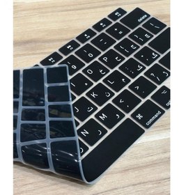 تصویر محافظ کیبورد مک بوک پرو تاچ بار 16 با حروف فارسی ا Keyboard Protector Macbook pro touchbar16 Keyboard Protector Macbook pro touchbar16