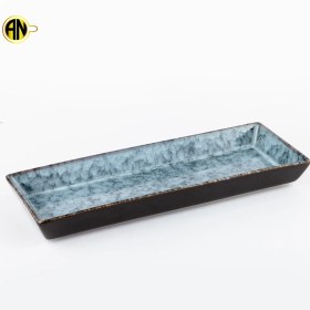 تصویر دیس مستطیل سرامیک کوره ای کد137(یک عددی) 