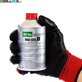 تصویر روغن مخصوص گاز R 134 A مدل NDOIL8 برند DENSO ژاپنی 