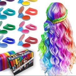 تصویر گچ رنگ مو موقت سکه ای پد دار نارنجی 