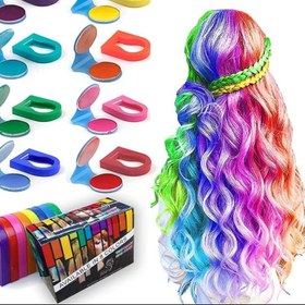 تصویر گچ رنگ مو موقت سکه ای پد دار نارنجی 