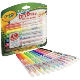 تصویر ۱۲ عدد ماژیک برند crayola 12 Count Markers