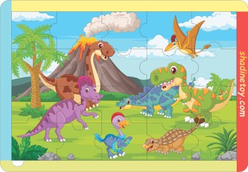 تصویر پازل سرزمین دایناسورها Land of the Dinosaurs