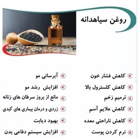 تصویر روغن سیاهدانه( دیسک سیاتیک زانو درد-تقویت مو و ابرو)100سی سی 