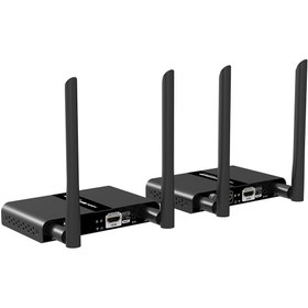 تصویر اکستندر بی‌سیم HDMI لنکنگ مدل LKV388N-Dual تا 50 متر 