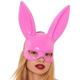 تصویر نقاب خرگوشی صورتی 