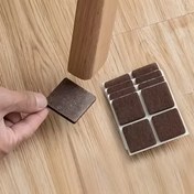 تصویر پد پایه مبل و صندلی مدل مربع بسته 12 عددی کد PN20004