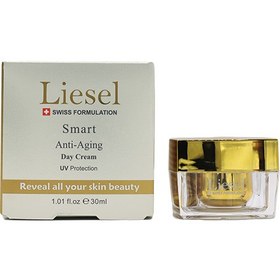 تصویر کرم بازسازی کننده و ضد چروک روز لایسل مدل اسمارت ۳۰میل Liesel Smart Anti Aging Day Cream 30 ML