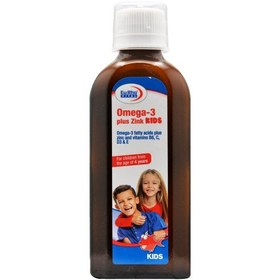 تصویر شربت امگا 3 پلاس زینک کیدز یوروویتال 200 میلی لیتر Eurhovital Omega 3 Plus Zink Kids Syrup 200 ml