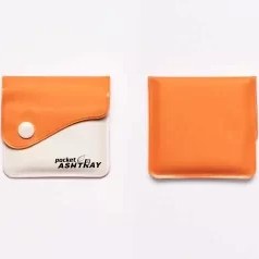 تصویر زیرسیگاری جیبی کلاسیک زرد 