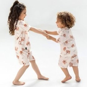 تصویر ست راحتی پسرانه ست راحتی دخترانه (کد 443) ست راحتی زنانه ست راحتی مادر و کودک ست راحتی مادر فرزند تیشرت شلوارک پسرانه Children's casual wear: T-shirt and matching pants