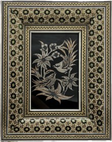 تصویر قاب خاتم کاری پلاک قلمزنی ۹در۱۳ 