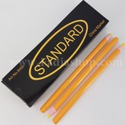 تصویر صابون خیاطی مدادی استاندارد زرد - 12 عدد 