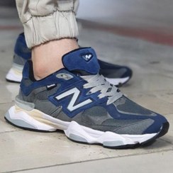 تصویر کفش نیوبالانس مدل 9060 مردانه (New Balance) سرمه ای طوسی کراس New Balance shoes model 9060 for men (New Balance) cross gray navy