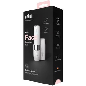 تصویر ماشین اصلاح موی صورت بانوان براون مدل FS1000 Braun FS1000 women's facial hair trimmer