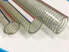 تصویر لوله شفاف فنردار سایز ۳ اینچ بی بو 