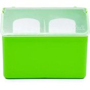 تصویر دانخوری دو چشمه پرندگان مناسب نصب بر روی قفس 