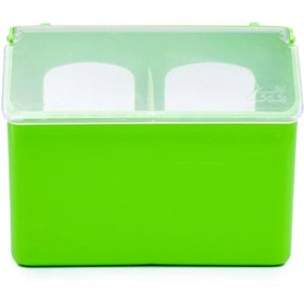 تصویر دانخوری دو چشمه پرندگان مناسب نصب بر روی قفس 