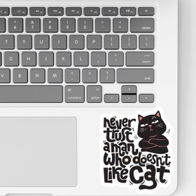 تصویر استیکر لپ تاپ و موبایل استیکریا طرح گربه کد CatSt8046 