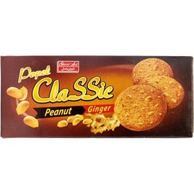 تصویر شیرین عسل بیسکویت پاپل زنجبیل و بادام زمینی 135گرم 
