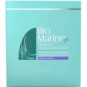 تصویر ماسک سفت کننده صورت و گردن بایومارین Bio Marine بسته 3 عددی 