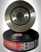 تصویر دیسک چرخ جلو پژو۴۰۵ ـ پارس سوراخ دار ـ اسپرت (۲عددی) ASMCO