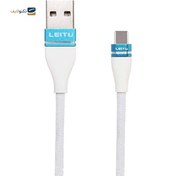 تصویر کابل تبدیل USB به Micro-USB یا type c لیتو مدل LD-10 طول 1 متر leitu LD-10