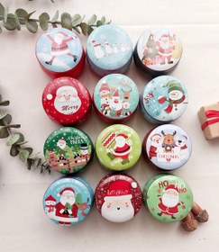 تصویر قوطی فلزی گرد کوچک 