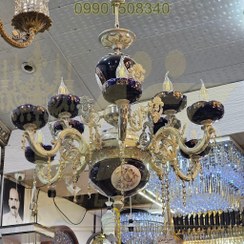 تصویر لوستر ايتاليايي سراميکي 6 ش 