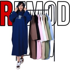 تصویر دورس میدی کلاه دار زنانه 