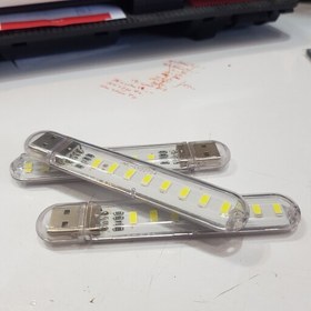 تصویر ماژول چراغ LED هشت تایی USB دارای قاب محافظ 