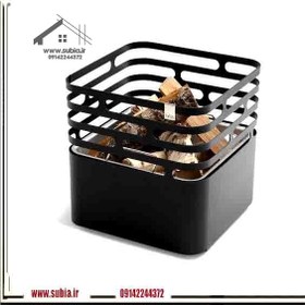 تصویر آتشدان مکعبی 