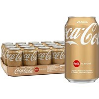 تصویر نوشابه آلمانی کوکاکولا وانیلی CocaCola Vanilla بسته 24 عددی 