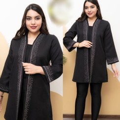 تصویر مانتو نگین دار 